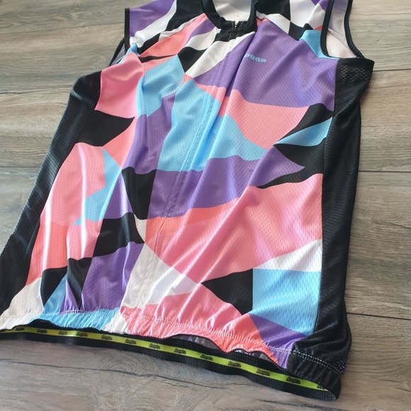 Aogda Cycling Jersey Sleeveless Shirt Womans 3XL Bicycle Racing Tour Spinning - Picture 2 of 6